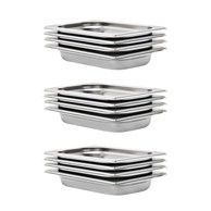 Posude Gastronorm GN 1/4 40 mm 12 kom, srebrna