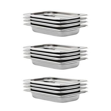 Posude Gastronorm GN 1/4 40 mm 12 kom, srebrna