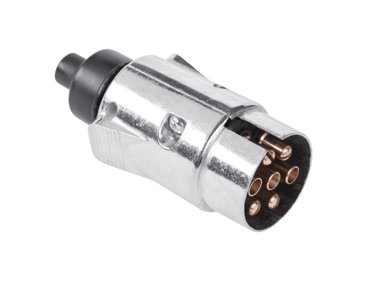 KEMOT 7-polno aluminijsko kućište za ugradnju na kabel, 12 V, priključak prikolice