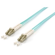 EQUIP LWL patch kabel LC na LC, OM3, multimode, duplex, tirkizni, 30 m