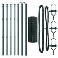 Euro ograda sa 7 stativa 0,8x10 m, galvanizirani čelik, zelena