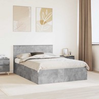 Krevetna konstrukcija s uzglavljem 150 x 200 cm, betonski siva