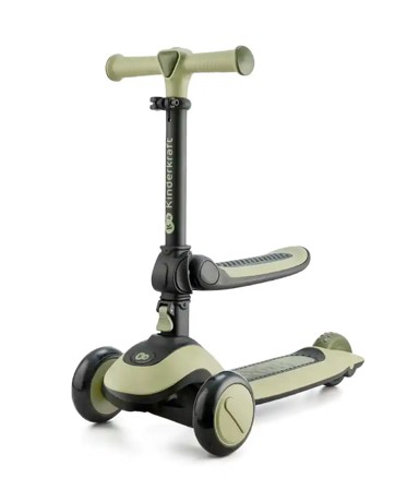 KINDERKRAFT Tricikl 4TRIKE, srebrno sivo