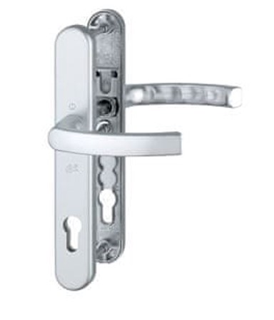 HOPPE Aluminijska kvaka za profilna ulazna vrata LIEGE F1 za cilindar, pvc i aluminij