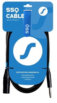 SSQ Audio kabel jack stereo utikač / XLR 3-pinski utikač SS-1462, 10 m, crni