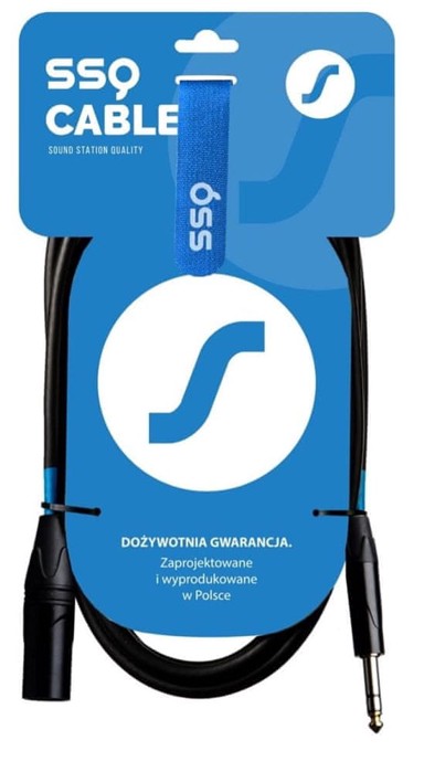 SSQ Audio kabel jack stereo utikač / XLR 3-pinski utikač SS-1462, 10 m, crni