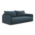 MAKAMII Plava sklopiva/s prostorom za odlaganje sofa 216 cm Nanea, 216x105x86 cm
