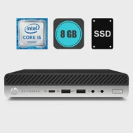 HP Stolno računalo EliteDesk 800 G4 DM / Intel Core i5-8500T, 16GB, 240GB SSD (obnovljen)