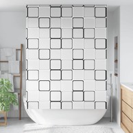 Zavjesa rolo za tuš 150x240 cm, širina tkanine 146 cm, bijela