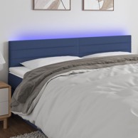 LED uzglavlje plavo 180x5x78/88 cm od tkanine