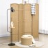 HOMESTAR Pregrada za sobu, sklopiva, 4 panela, 160x16x170 cm, prirodna