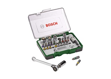 BOSCH Set odvijača, bit nastavaka i nastavaka ključeva 27 komada, 2607017160