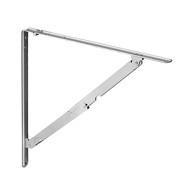 HSI Sklopiva konzola za policu bijela 205 x 205 mm