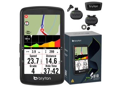 BRYTON Biciklističko računalo Rider S810 T sa senzorima HR, CAD, SPD, USB-C