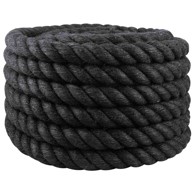 Uže od jute Tossa, 60 mm, 100 % juta, crna