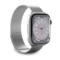 PURO Remen milanski, Apple Watch 38/40/41 mm, srebrni