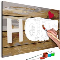 Slika za samostalno slikanje Home with Heart 60x40