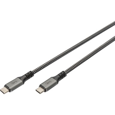 DIGITUS Kabel USB 4.0 Type-C, 3 m, aluminijsko kućište, opleten, 4K/60 Hz, PD 3.0