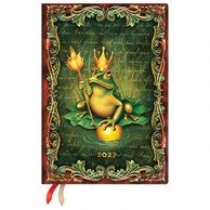PAPERBLANKS planer tjedni 2027 Frog Prince Midi, horizontalni, 12,5 x 18 cm, s gumicom