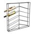 PT LIVING Zidni metalni držač za boce vina, Cuadro, 10 boca, 67x66x7,5 cm, crni