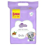 VIOLETA Baby vlažne maramice biorazgradive s bademovim mlijekom 5 x 56 kom