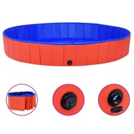 Sklopivi bazen za pse, PVC, 200 x 30 cm, crveni