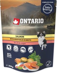 ONTARIO Dog Vrećica 300 g, losos i povrće