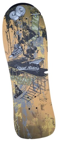 ACRA SPORT Skateboard S2, žuti