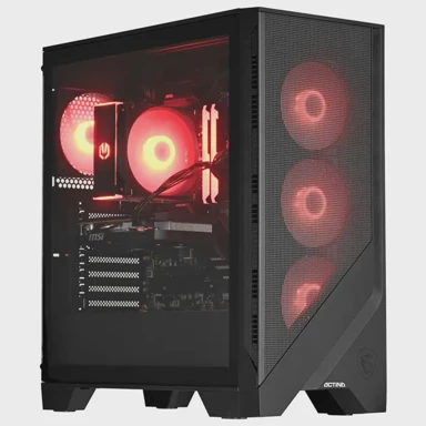 ACTINA Stolno računalo / AMD Ryzen™ 5 7500F, 32 GB DDR5-SDRAM, 1 TB SSD, AMD Radeon RX 7700 XT, Midi Tower, crna