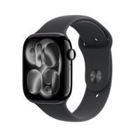 APPLE Watch Series 11 GPS + Cellular 46 mm crno aluminijsko kućište Jet Black s crnom sportskom narukvicom S/M