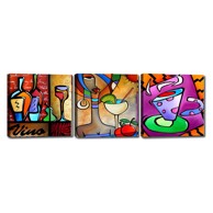 TABLO CENTER Set od 3 slike Vino