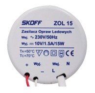 SKOFF LED napajanje, 10V, 15W IP20