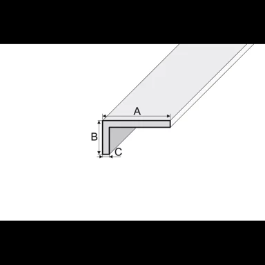 Traka B22 anoda srebrna 100 cm