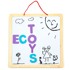 ECOTOYS Edukativna ploča s magnetnim slovima, 3u1