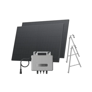 ECOFLOW Balkonska solarna elektrana Stream, betonska, mikroinverter + 2×400W solarni paneli