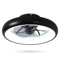 NIKCORP Stropni ventilator s LED rasvjetom, 48 cm, 36 W, 6 brzina, Bluetooth, daljinski upravljač, promjena smjera, 3000–6500 K, tihi rad ispod 20 dB, metalni