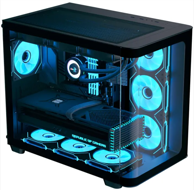 AEROCOOL Kućište P500C, midi tower, ATX, kaljeno staklo, crno