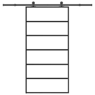 Klizna vrata s okovom od ESG stakla i aluminija 102x205 cm