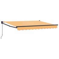 Povlačiva tenda, 3,5 x 2 m, 100% poliester, aluminij, boja pijeska