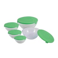 BLAUMANN Set staklenih zdjelica sa poklopcima