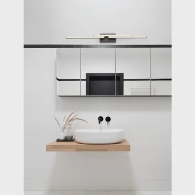 NOVA LUCE Chart zidna lampa led 31w/3000k/2077lm/ip20/matt crna nl9695245