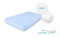 BABYMATEX Higijenska vodootporna plahta JERSEY, 70 x 140 x 10 cm, plava