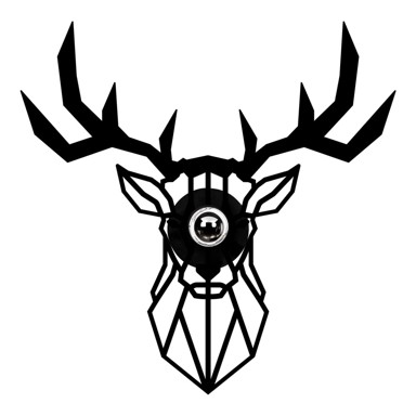 OPVIQ Crna zidna lampa