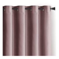 RESTILO Svjetlo smeđa zavjesa za djelomično zamračenje od samta 140x270 cm Eyelets