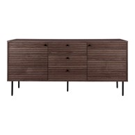 HOUSE NORDIC Tamno smeđa niska komoda u dekoru hrasta, 150x74 cm Kyoto
