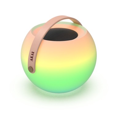AKAI Zvučnik 5W, BT, ambilight svijetla, baterija, CS6SHINE