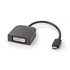 NEDIS USB C adapter USB 3 2 gen 1 USB C muški DVI D 24 1 pinski ženski 1080p 0 20 m okrugli niklani PVC crna plastična vrećica