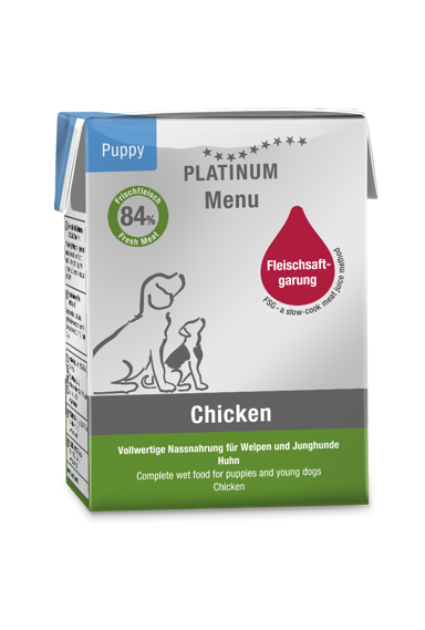 PLATINUM Menu Puppy piletina, 185 g, tetra-pak