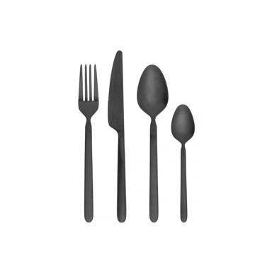 BLOMUS Set pribora za jelo 16 kom Stella, od nehrđajućeg čelika, crni