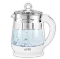 ADLER stakleno kuhalo za vodu AD 1299 1,5 l s infuzerom za čaj i regulacijom temperature